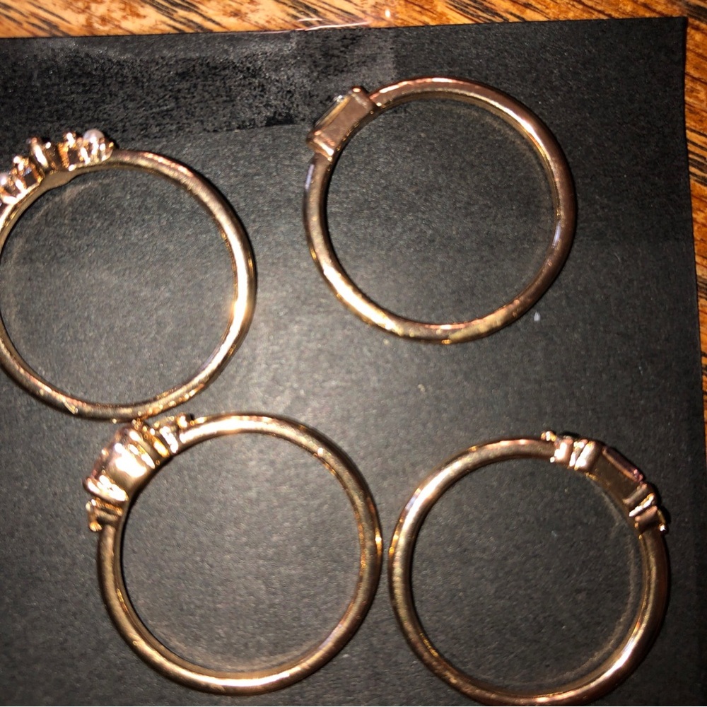 Gold Stackable Multi-Gemstone Ring - Picture 9 of 11